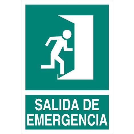 COFAN señal luminiscente 210x148mm. salida de emergencia texto