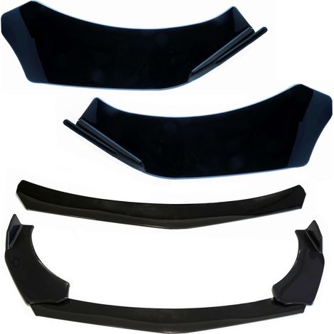 Splitter / spoiler anteriore nero lucido EPTUNING026 (1/5)