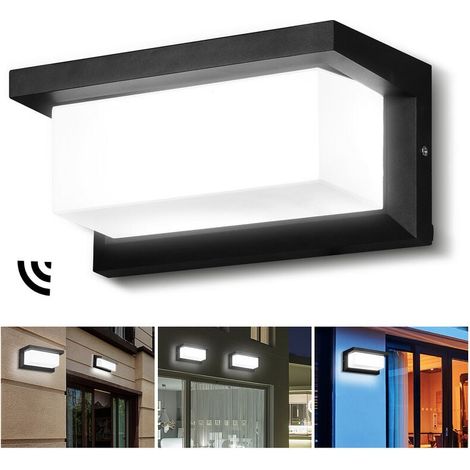 Applique murale LED avec détecteur de mouvement IP65 Capteur extérieure Deko chaud 18W Blanc (1/4)
