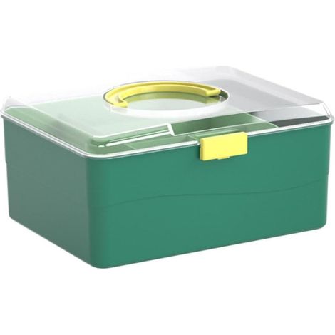 Boîte de rangement portable Healeved , design ergonomique , grande capacité , poignée en plastique p (1/5)