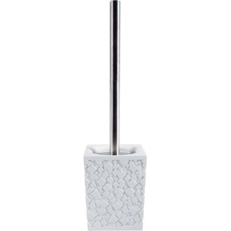 Brosse Wc avec support Polyresine AGDA Blanc Spirella (1/2)