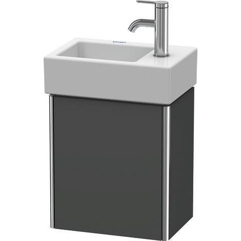 Meuble-lavabo XSQUARE 397x364x240mm, porte à gauche, supermat