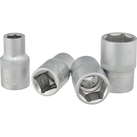 Juego de 4 llaves de vaso de 1/2" (10-13-17-19 mm) (20) (1/2)