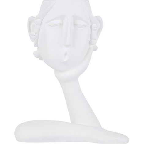 Denker-Keramikvase Hände Gesicht, Sukkulententopf für drinnen und draußen, Gartendekoration, origineller handgefertigter Kaktusbehälter.