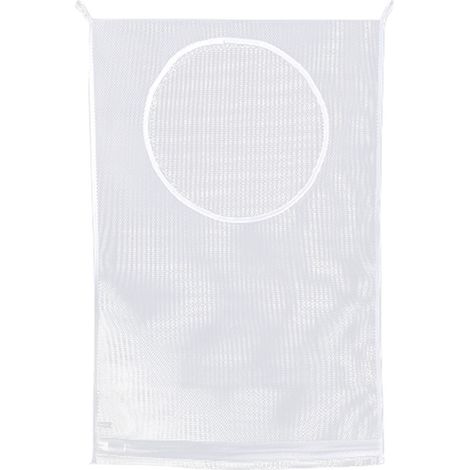 BEBUSINGOTO Lot de 2 paniers à linge blancs à suspendre à la porte, pliables, sur la porte, grand panier de rangement pour vêtements pour économiser de l'espace, grand sac de rangement pour le linge (1/5)