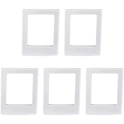 Paquete de 5 marcos magnéticos para fotos de 7,6 cm para refrigerador con imán potente, blanco y negro (1/5)