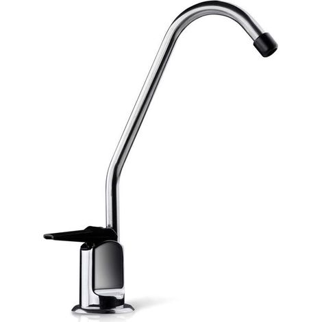 iSpring GB1 Robinet de Filtre à Eau 100% sans Plomb pour la Plupart des Systèmes d'osmose Inverse ou de Filtration d'eau, sans Espace d'air, Finition Chromée, pour Eau Potable (1/5)
