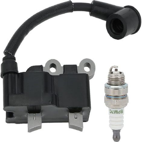 Ignition coil kit, voltmeter and spark plug compatible with Komatsu RY252CS RY253SS RY251P, original part number 291337001, engine repair kit. (1/3)