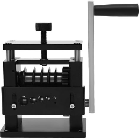 Machine à dénuder manuelle - Outil de dénudage multifonction - Machine à dénuder portable - Pince à dénuder à manivelle - 15 x 9 x 20 cm - Noir (1/5)
