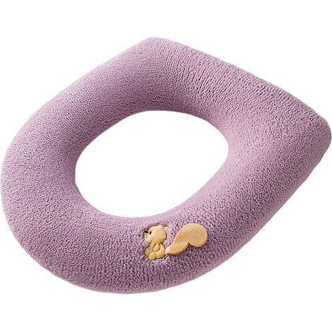 Coussin de toilette épais et portable, tricoté, chaud et lavable, universel (1/5)