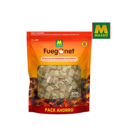 Pastilles d'allumage écologiques - 200pcs - 06563
