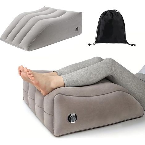 Coussin Jambes Surélevé Gonflable, Coussins Relève-Jambes Oreillers de Coin de Jambe Repos de Jambe pour Élever Après la Chirurgie (1/5)