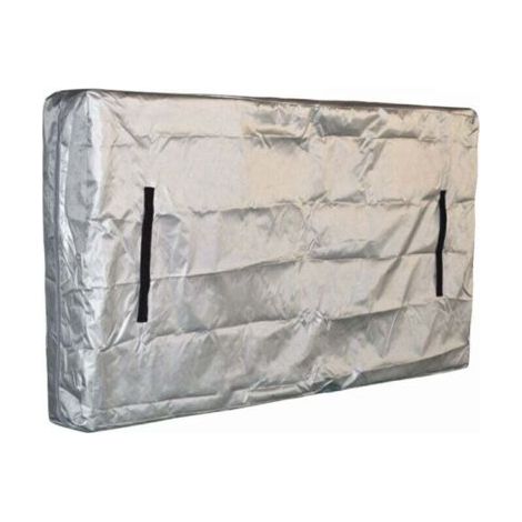 Housse de matelas et housse de déménagement - Housse de matelas imperméable 140 cm, protège-matelas - 196 x 38 x 107 cm, gris (1/3)