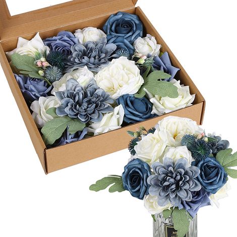 Bouquet de roses artificielles à faire soi-même, fait à la main, pour la Saint-Valentin, Noël, décoration d'intérieur, cadeau