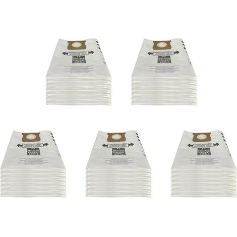 Lot de 35 sacs à poussière universels pour aspirateurs de 5 à 8 gallons (compatibles avec les aspirateurs d'atelier Ridgid VF). (1/5)