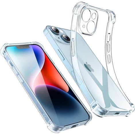 Custodia in gel per iPhone 14 Plus con angoli rinforzati, custodia protettiva trasparente (1/5)