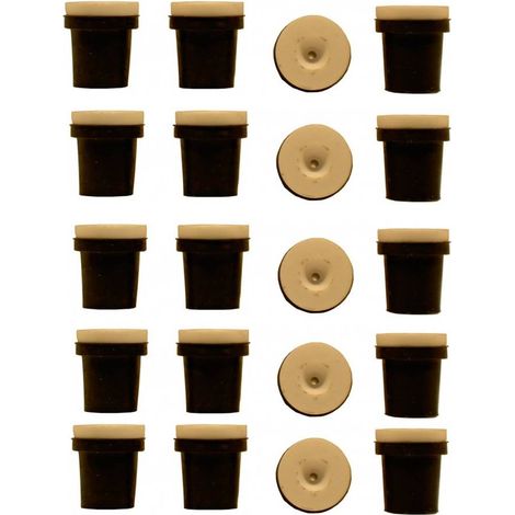 5 jeux de 4 Buses céramique noires pour Pistolet Sableuse : 2,5mm