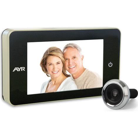 Judas numérique 4" LCD TFT – Résolution 480x320 – Vision nocturne – Pour portes 38-110mm – Angle de vision 105º – AYR