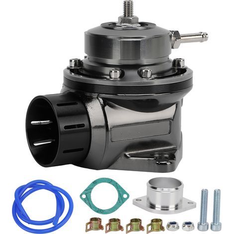 Kit de Soupape de Décharge , Kit de Soupape de Décharge de Recirculation , Soupape de Surpression Turbo Blow Off BOV ID 40mm Longueur 65mm Modification Universelle(le noir) (1/5)