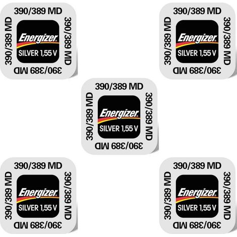 .5 piles Energizer 390/389.