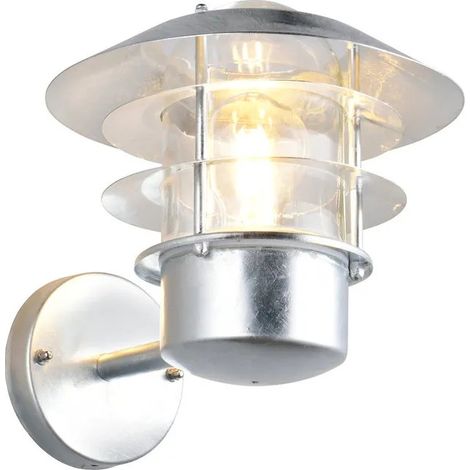 Applique murale extérieure E27 lanterne zinc IP44 lumière vers le haut - Mantra - RUVUMA (1/4)