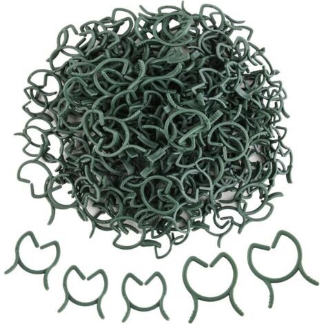 BUNTHAUS 200 Pflanzenstützclips, Kunststoff-Pflanzenclips, Kletterpflanzenclips, Gartenclips, für Obst, Gemüse, Tomaten – M+L (1/5)