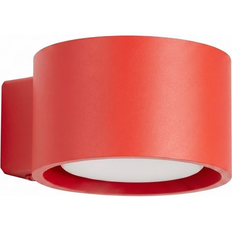 Apliques MODO rojo aluminio 1xGx53 10cm Sollux (1/2)
