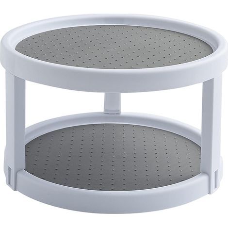 Plateau Tournant Étagère à Épices Porte Épice Rotative en Plastique Support de Stockage pour Cuisine, Réfrigérateur (1/5)