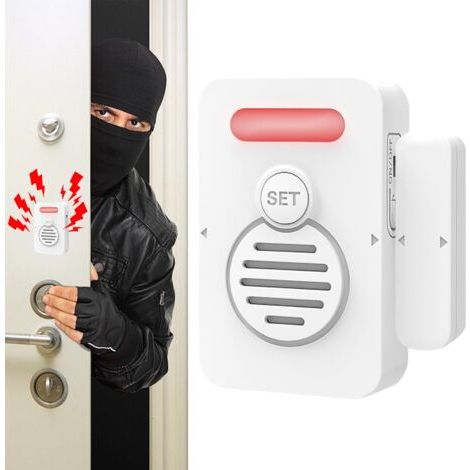 Porte d'alarme de réfrigérateur ouverte - Capteur de congélateur avec rappel vocal  Petit dispositif de sécurité pour maison, magasin, école, magasin, sécurité réfrigérateur, (1/5)