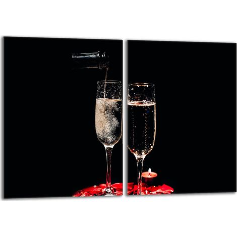 Placa protectora de vidrio para estufa 2x40x52 Vino (1/5)