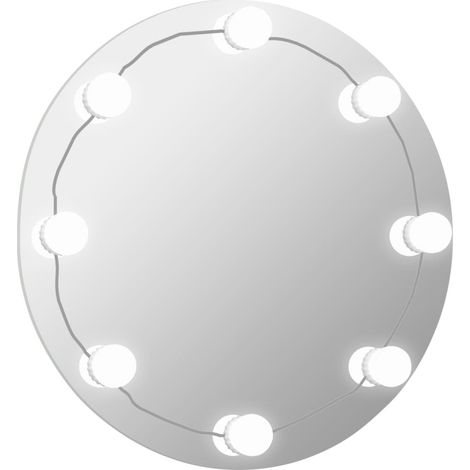 Miroir mural avec lampes LED Miroir à LED mural décoratif Rond Verre -15541 (1/5)