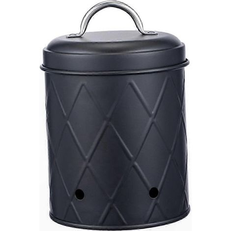 Conteneur métallique aéré pour fruits et légumes, rangement alimentaire ventilé, boîte de stockage en métal perforé, idéale garde-manger et cuisine. (1/5)