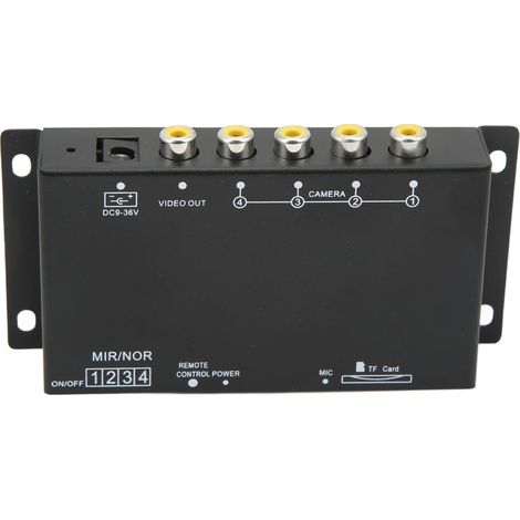 Enregistreur vidéo numérique pour véhicules, 4 canaux 720P DC9-36V, mini MDVR universel pour camping-cars, fourgonnettes et camions. (1/5)