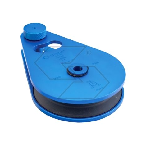 Puleggia in alluminio grado 80 per fune apribile Ø cavo 12 mm raggio 158 mm
