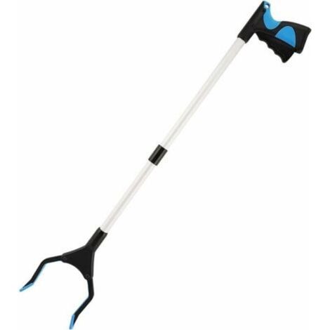 Pinza raccogli-rifiuti, strumento per raccogliere rifiuti, pinza estensibile pieghevole, strumento di assistenza in alluminio per persone con disabilità con manico in gomma girevole, braccio lungo est