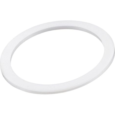 5pcs PTFE Plat Rondelles 2" Trou Bride Joint Blanc 45x55x2mm (1/5)