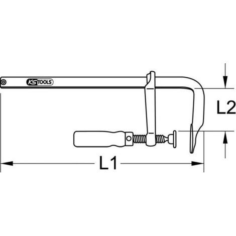 Serre-joint - 480mm - Antidéflagrant - Alliage Aluminium-Bronze (1/2)