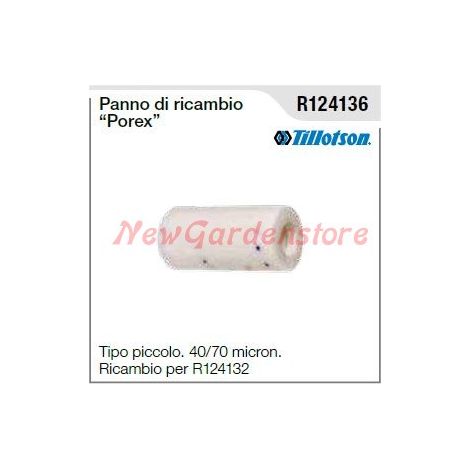 TILLOTSON recambio tubo de soplado para motosierra pequeña R124136
