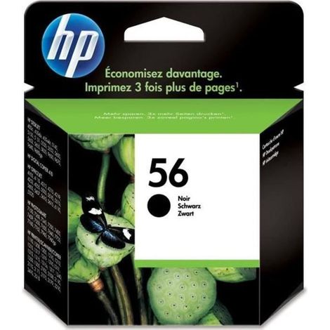 HP 56 Black Original Ink Cartridge cartouche d'encre 1 pièce(s) Rendement standard