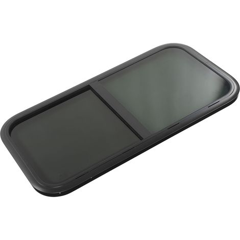 Schiebefenster für Wohnmobile mit Moskitonetz, UV-beständigem Sicherheitsglas, abgerundeten Ecken, universell für Wohnwagen und Reisemobile, Wandstärke 26-31 mm. (1/5)