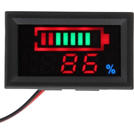 Testeur de tension électrique numérique à double affichage LED YB27VE pour voiture électrique, 24 V, plomb-acide-AquaForge (1/5)
