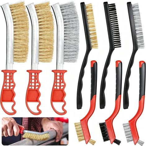 9 x Metal Brushes, Stainless Steel Metal Brushes (1/5)