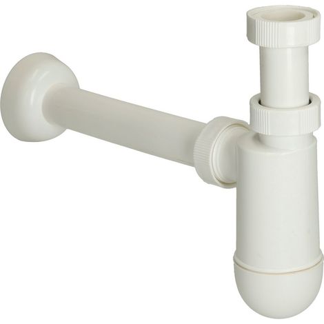 Siphon bouteille 1 1/4’’ DN 32 mm, blanc