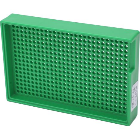 Plateau rangement vis PP trous en V 459 alvéoles 1.5-2mm/0.06-0.08in pour atelier industriel (1/5)