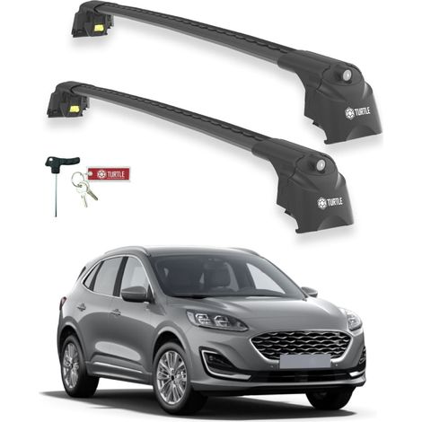 TURTLE kompatibel mit Ford Kuga (Cx482) 2020-2025 Dachträger Air2 Schwarz (1/5)