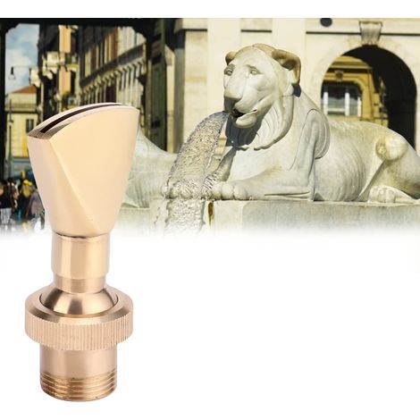 DN20 fan-shaped fountain sprinkler, full brass body, nozzle, landscape garden (1/5)