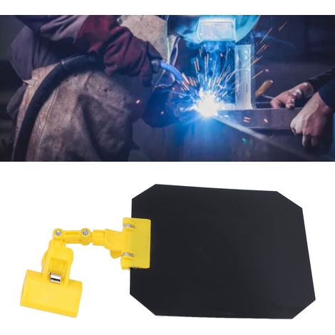 Couvercle de soudage à changement de couleur automatique, couvercle de protection, écran lumineux pour machine à souder, déflecteur anti-lumière intense spécial soudage à l'arc sous argon, jaune (1/5)