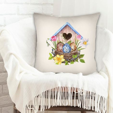 Housse de coussin de salon élégant pour canapé lit chaise décoratif de ferme la saint-valentin (1/5)