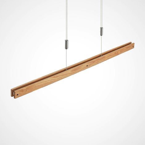 [GEBRAUCHT] B-Ware Lindby Pendelleuchte Hängeleuchte Led Holz Nickel Matt Warmweiß Dimmbar Eiche112