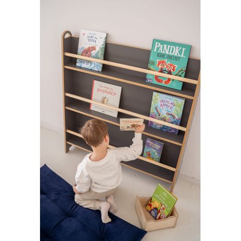 WIDE - libreria stretta a muro - grigia (1/5)